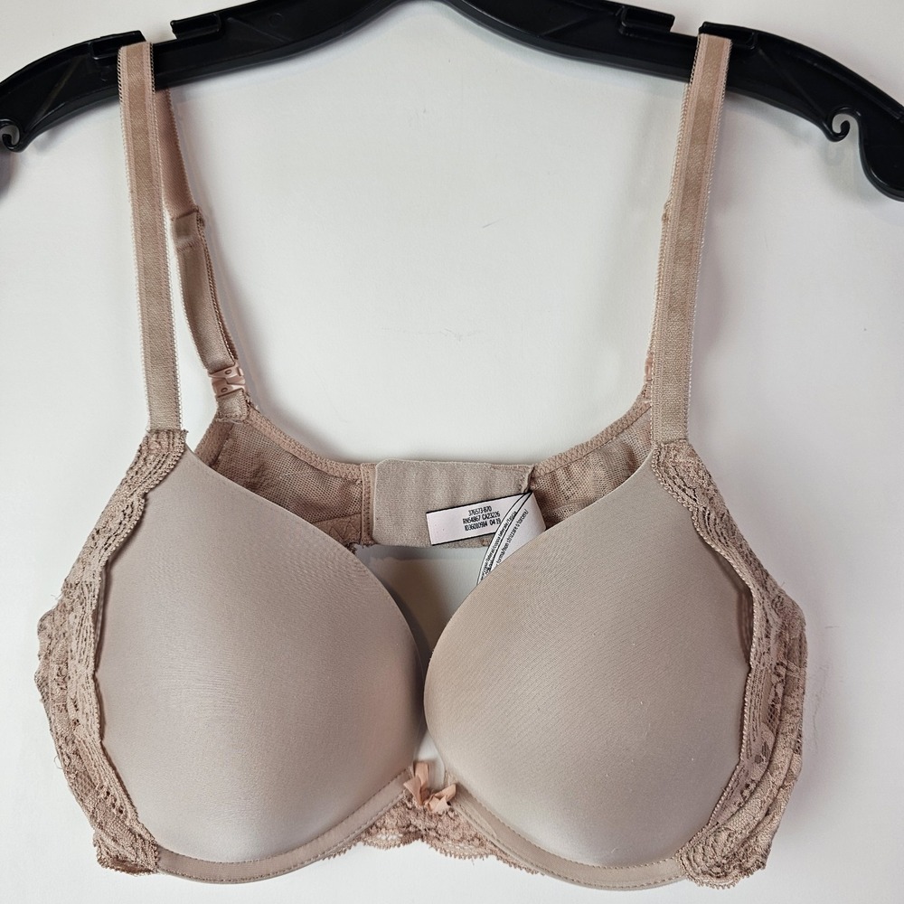Victoria's‎ Secret Dream Angels Padded Push Up Bra Size 36C Beige Lace Trim